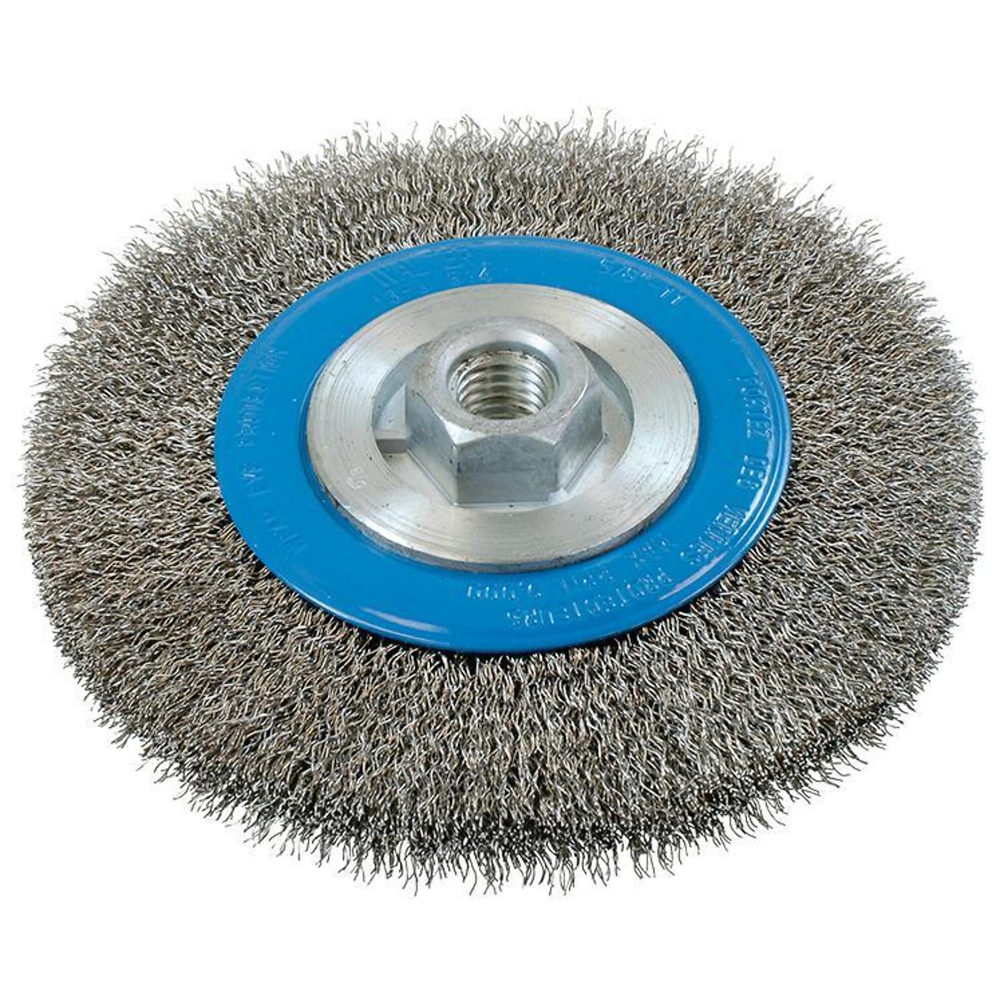 Walter Power Brush — 6in. x 5/8in., Stainless Steel Wire, Model# 13J614